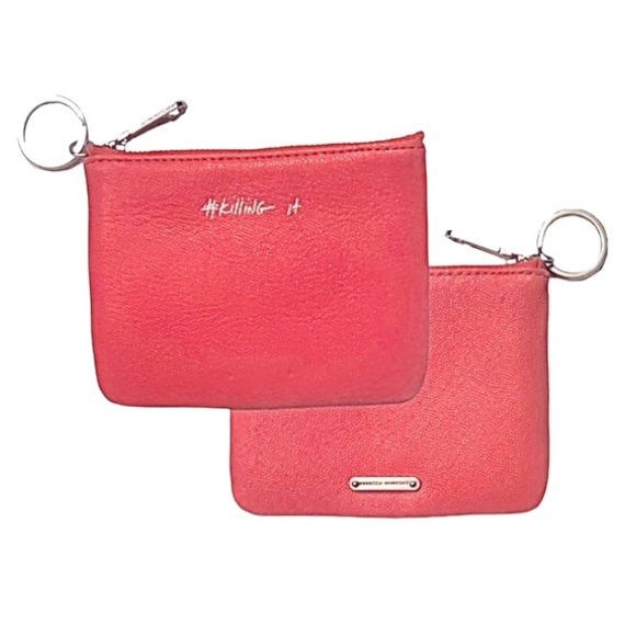 NEW REBECCA MINKOFF #killing Pink Leather Wallet Keyring. BNWOT. - Picture 3 of 4